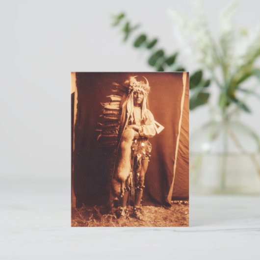 Eiserne Brust, ein einheimischer Amerikanische Ure Postkarte (Stehend Vorderseite)