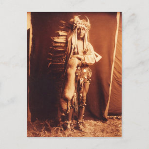 Eiserne Brust, ein Piegan-Indianer Postkarte