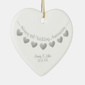 Eiserne-Hochzeitsszenario zum Jubiläum Keramik Ornament (Rechts)