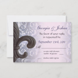 eiserne Lilie "indigo/Rose" Wedding RSVP