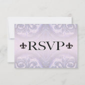 eiserne Lilie "indigo/Rose" Wedding RSVP Karte (Rückseite)