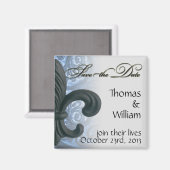 "eiserne Lilie" SAVE THE DATE - Fr Magnet (Vorderseite/Rückseite)