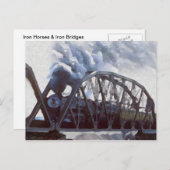 Eiserne Pferde & Eiserne Brücken Postkarte (Vorne/Hinten)