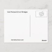 Eiserne Pferde & Eiserne Brücken Postkarte (Rückseite)