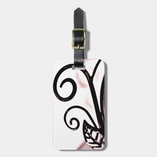 Eiserne Pflanze Gepäckanhänger (Vorderseite vertikal)