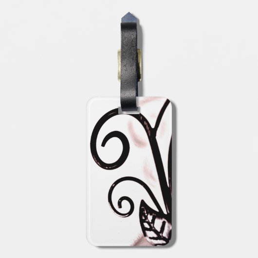 Eiserne Pflanze Gepäckanhänger (Rückseite vertikal)