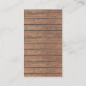 Eiserner Skillet Rustikales Restaurant Caterer Visitenkarte (Rückseite)