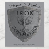 Eiserner Sommelier Weinkenner Weinetikett (Einzelnes Label)