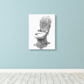 Eiserner Thron Toilette – Lustiges Game of Thrones Leinwanddruck (Insitu (Holzboden))