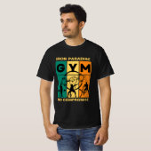 "Eisernes Paradies, kein Kompromiss" GYM Lover T-Shirt (Vorne ganz)