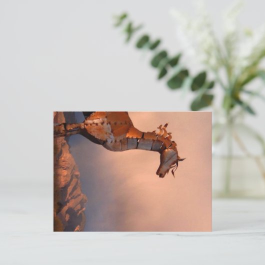 "Eisernes Pferd" Postkarte (Stehend Vorderseite)