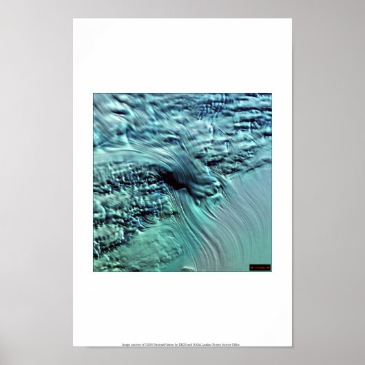 Eisfall, Lambert Glacier, Antarktis Poster (Vorne)