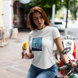 Eisfantasy Landschaft T-Shirt