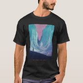 Eisfantasy Landschaft T-Shirt (Vorderseite)