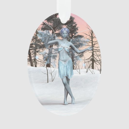 Eisfee Ornament (Vorderseite)