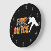 Eisfeuer Große Wanduhr (Winkel)