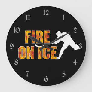 Eisfeuer Große Wanduhr