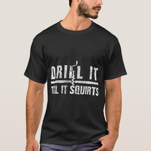 Eisfischen Angeln T-Shirt (Vorderseite)