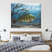 Eisfischen auf Barsche Leinwanddruck (Insitu (Schlafzimmer))