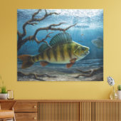 Eisfischen auf Barsche Leinwanddruck (Insitu (Wohnzimmer))