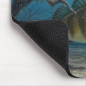 Eisfischen auf Barsche Mousepad (Ecke)