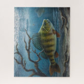 Eisfischen auf Barsche Puzzle (Vertikal)
