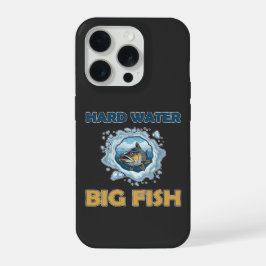 Eisfischen auf Zander Hartwasser Großer Fisch Gesc iPhone 15 Pro Hülle