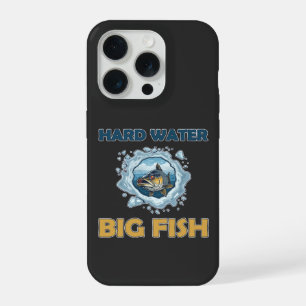 Eisfischen auf Zander Hartwasser Großer Fisch Gesc iPhone 15 Pro Hülle