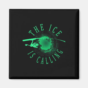 Eisfischen - Das Eis ruft - Eisfischer  Magnet