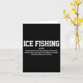 Eisfischen Definition Funny Ice Fisherman Gift Karte (Gelbe Blume)