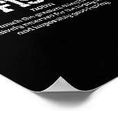Eisfischen Definition Lustiges Eisfischer-Geschenk Poster (Ecke)
