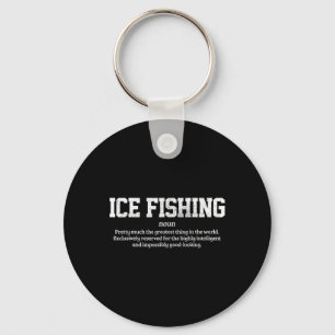 Eisfischen Definition Lustiges Eisfischer-Geschenk Schlüsselanhänger