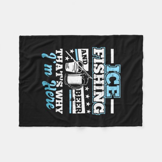 Eisfischen fleecedecke (Vorderseite (Horizontal))