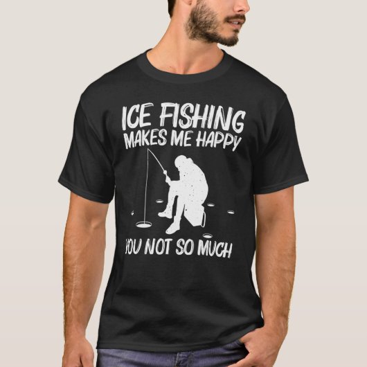 Eisfischen für Männer Eishalle T-Shirt (Vorderseite)