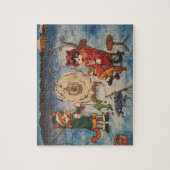 Eisfischen in der Nacht Puzzle (Vertikal)