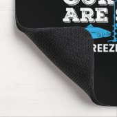 Eisfischen Kurze Ruten Winter Eisfischen Mousepad (Ecke)