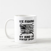 Eisfischen meine Art Wintersport Kaffeetasse (Links)