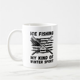 Eisfischen meine Art Wintersport Kaffeetasse