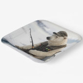 Eisfischen mit Eisbär Pappteller (Gewinkelt)