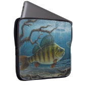 Eisfischen nach Barschen Laptopschutzhülle (Vorne Rechts)