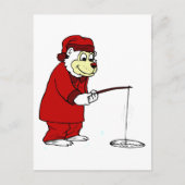 Eisfischen Postkarte (Vorderseite)