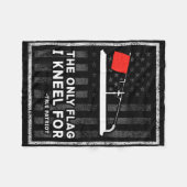 Eisfischen Tip Up Die einzige Flagge, für die ich Fleecedecke (Vorderseite (Horizontal))