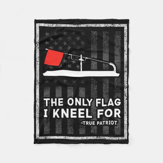 Eisfischen Tip Up Die einzige Flagge, für die ich Fleecedecke (Vorderseite)