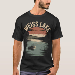 Eisfischen Weltraum Vintage T-Shirt