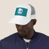 Eisfischen - Winterangler-Design Truckerkappe (Beispiel)
