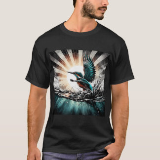 Eisfischer, KI-generierte Kunst T-Shirt