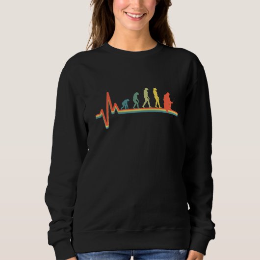 Eisfischerei Evolution Eisfischerei Sweatshirt (Vorderseite)