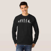 Eisfischerei Evolution Eisfischerei T-Shirt (Vorne ganz)
