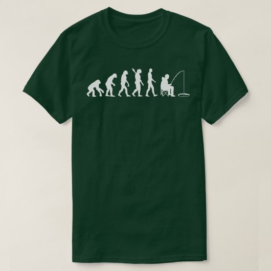 Eisfischerei Evolution T-Shirt (Design vorne)