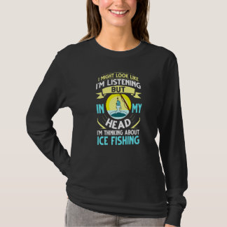 Eisfischerei Fisherman Zent Fisher Rod Fish Finder T-Shirt